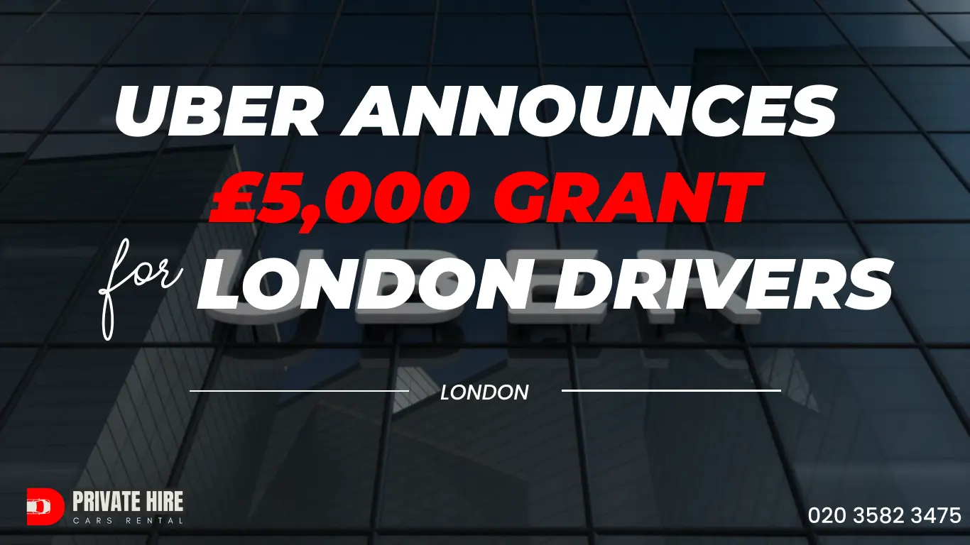 Uber Announces £5,000 Grant for London Drivers to Switch to Electric Vehicles